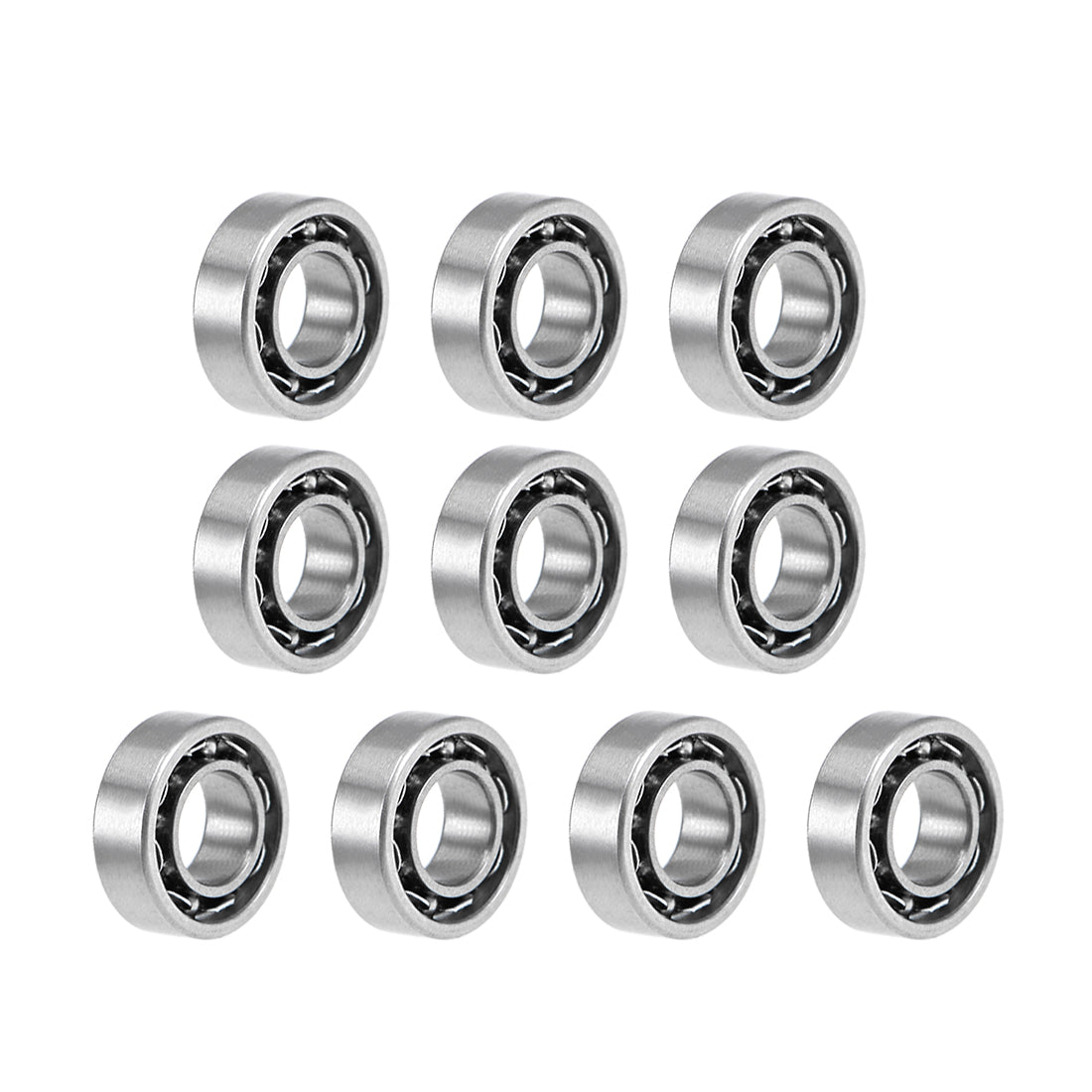 uxcell Uxcell Deep Groove Ball Bearings Metric Open Type Chrome Steel ABEC1 Z2