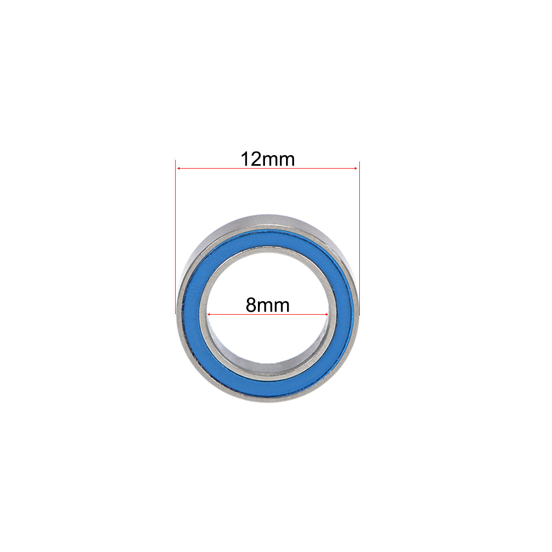 uxcell Uxcell Deep Groove Ball Bearings Metric Double Sealed Chrome Steel Blue P0 Z2