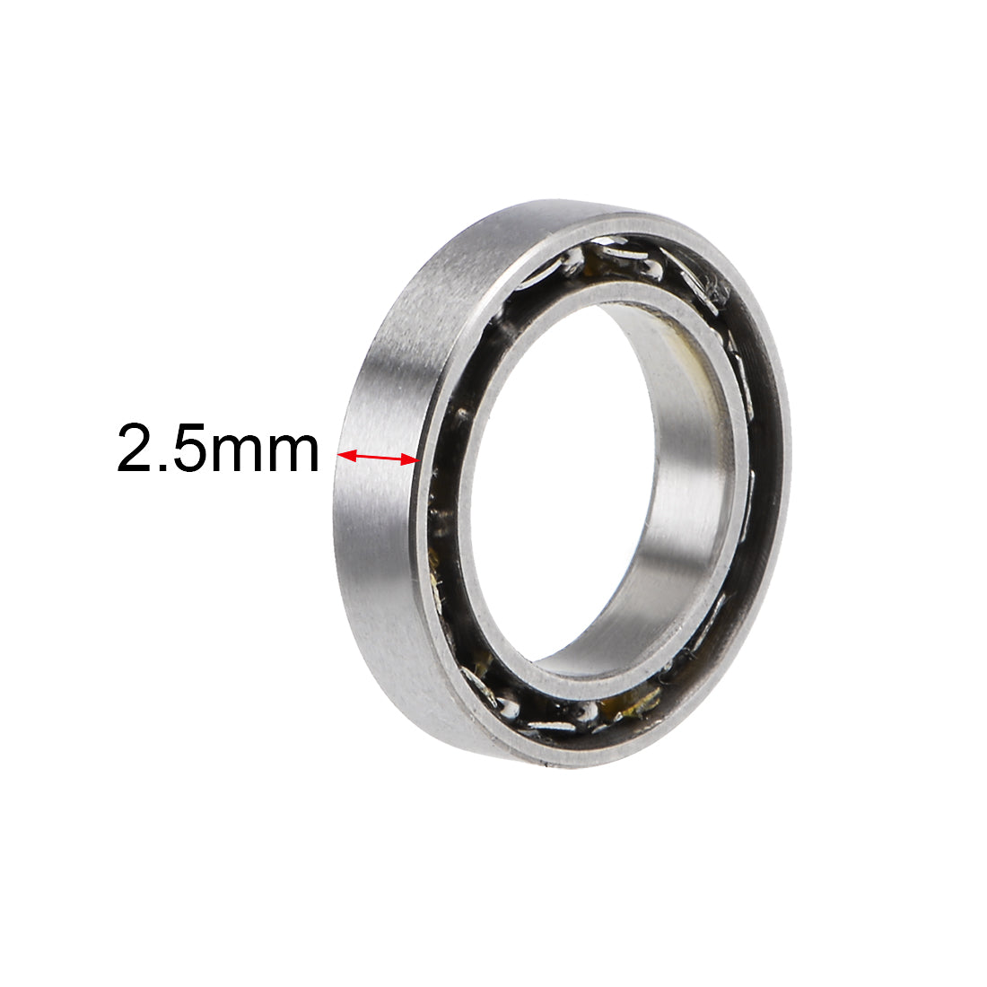 uxcell Uxcell Deep Groove Ball Bearings Metric Open Type Chrome Steel ABEC1 Z2