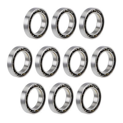 Harfington Uxcell Deep Groove Ball Bearings Metric Open Type Chrome Steel ABEC1 Z2