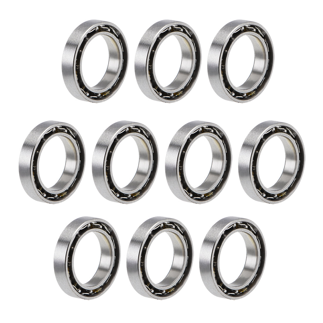 uxcell Uxcell Deep Groove Ball Bearings Metric Open Type Chrome Steel ABEC1 Z2