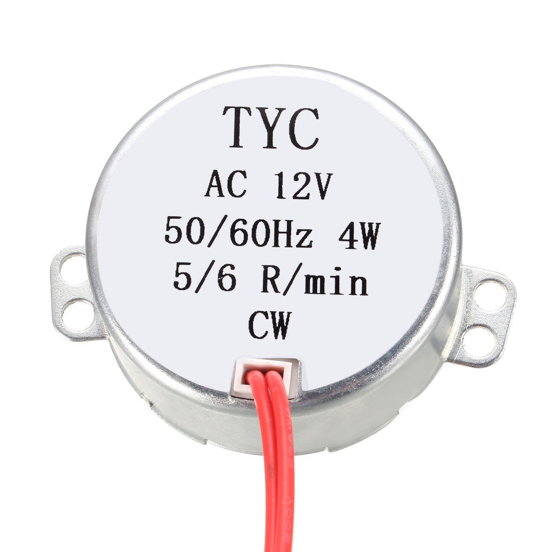 uxcell Uxcell Synchronmotor Elektrisch Drehscheibenmotor AC 12V 5-6RPM 50-60Hz CW 4W