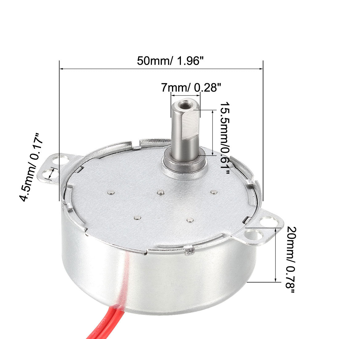 uxcell Uxcell Plattenspieler Synchronmotor 50-60Hz 12 VAC CW 4W (5-6 U / min)