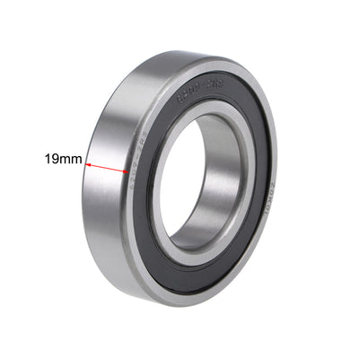 Harfington Uxcell Deep Groove Ball Bearings Metric Double Sealed Chrome Steel ABEC1 Z2 Level