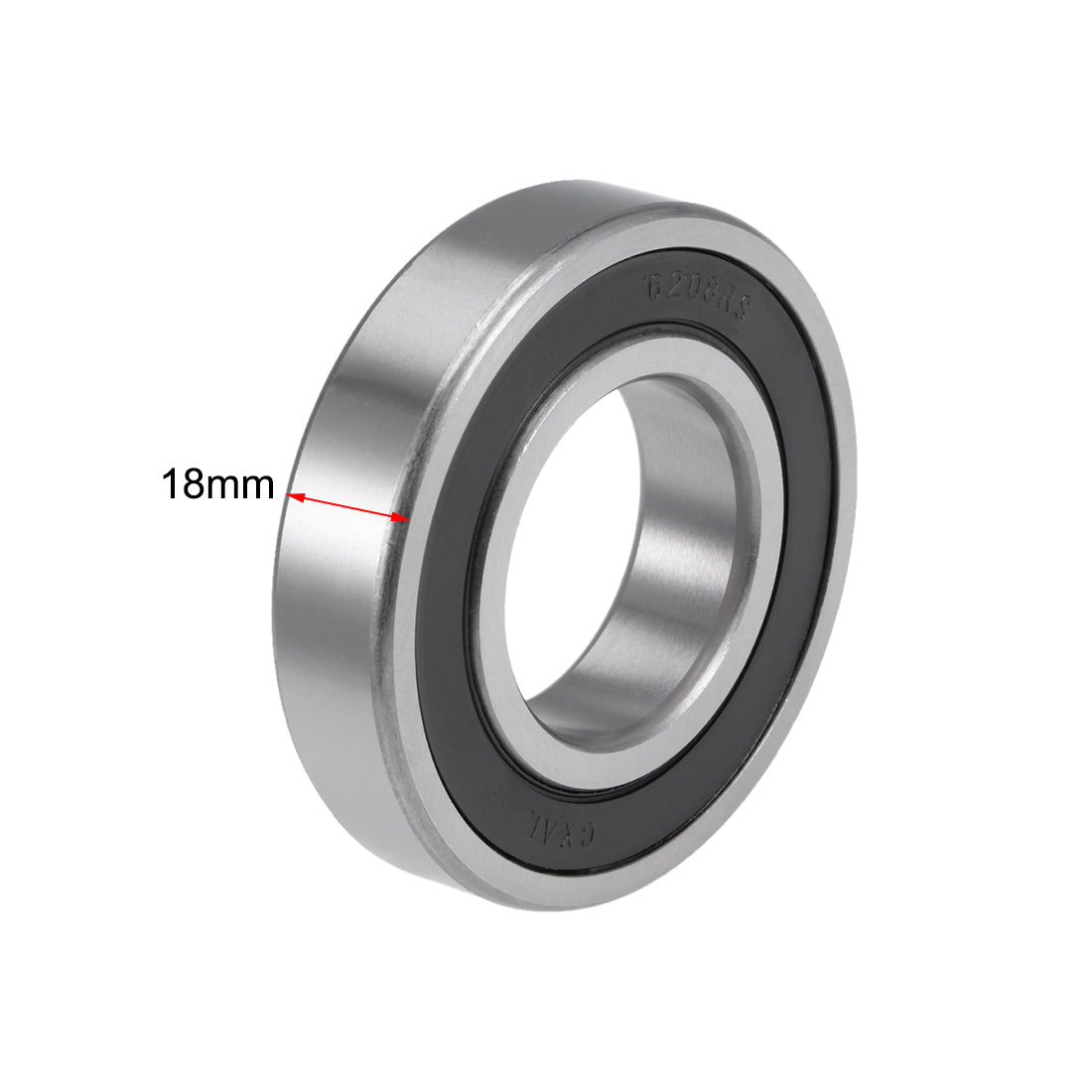 uxcell Uxcell Deep Groove Ball Bearings Metric Double Sealed Chrome Steel ABEC1 Z2 Level