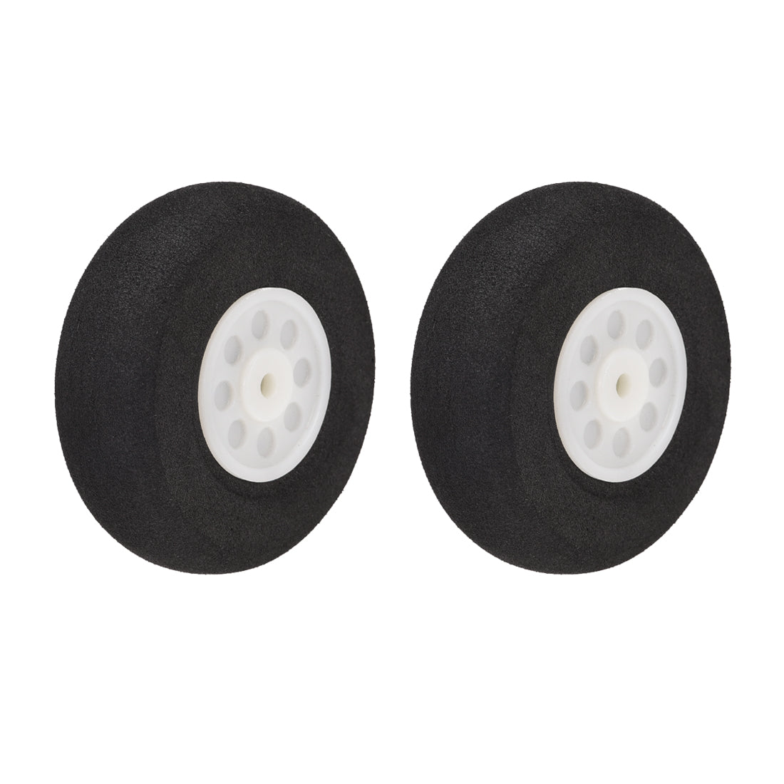 uxcell Uxcell RC Airplane Wheels - 2PCS RC Airplane Aircraft Sponge Wheels 2.16 inch x 0.11 inch