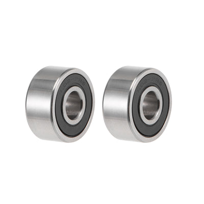 Harfington Uxcell Deep Groove Ball Bearings Inch Double Sealed Chrome Steel ABEC1