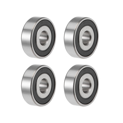 Harfington Uxcell Deep Groove Ball Bearings Double Sealed Chrome Steel ABEC1 Z2