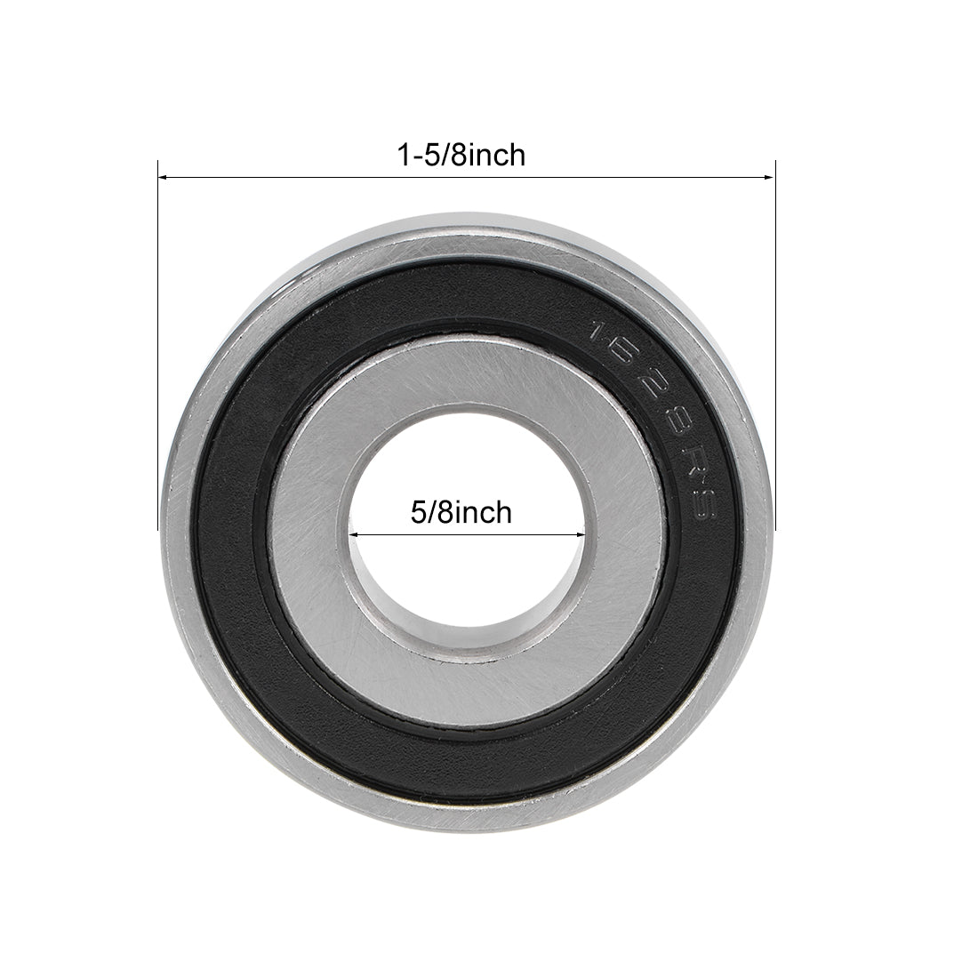 uxcell Uxcell Deep Groove Ball Bearings Inch Double Sealed Chrome Steel ABEC1 Z2