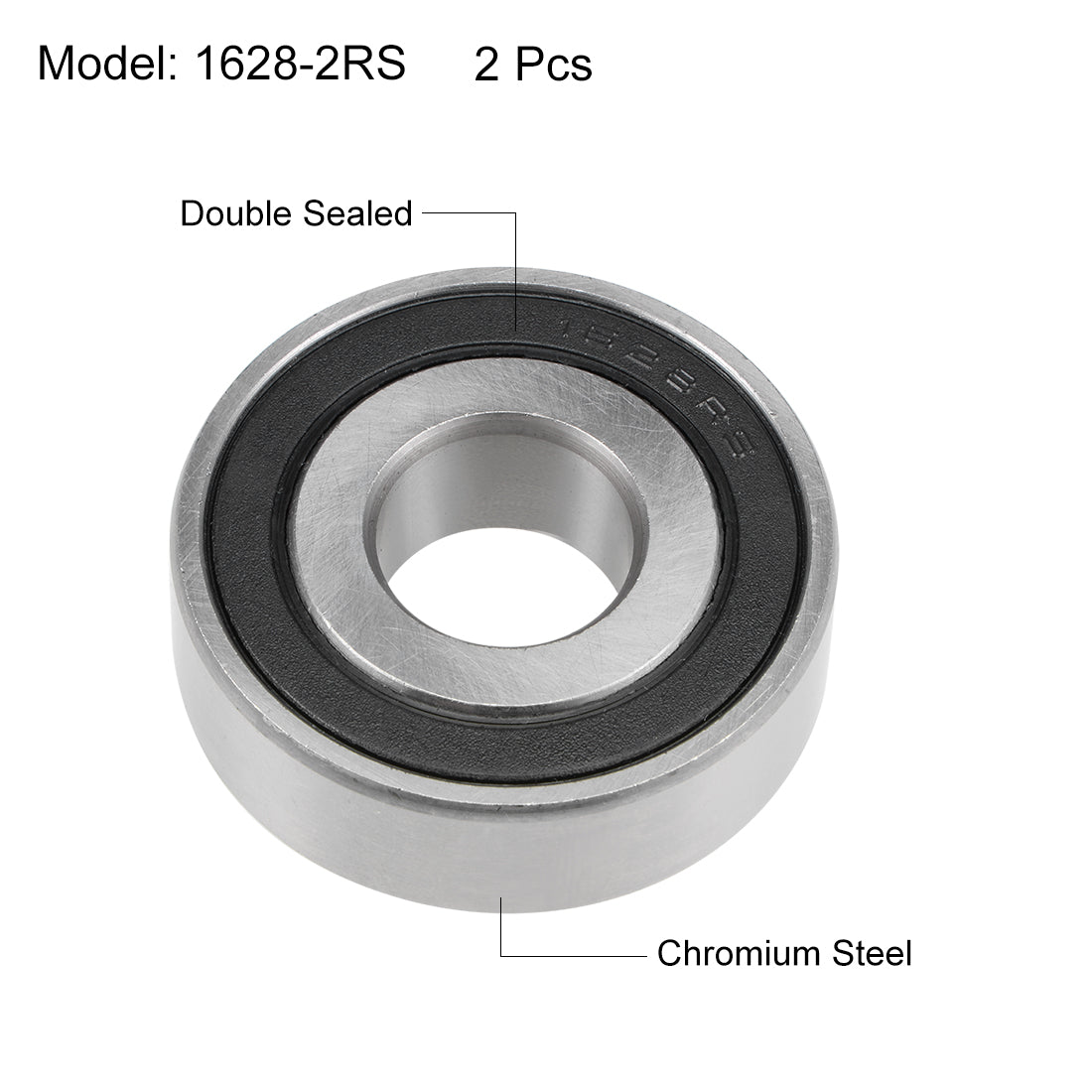 uxcell Uxcell Deep Groove Ball Bearings Inch Double Sealed Chrome Steel ABEC1