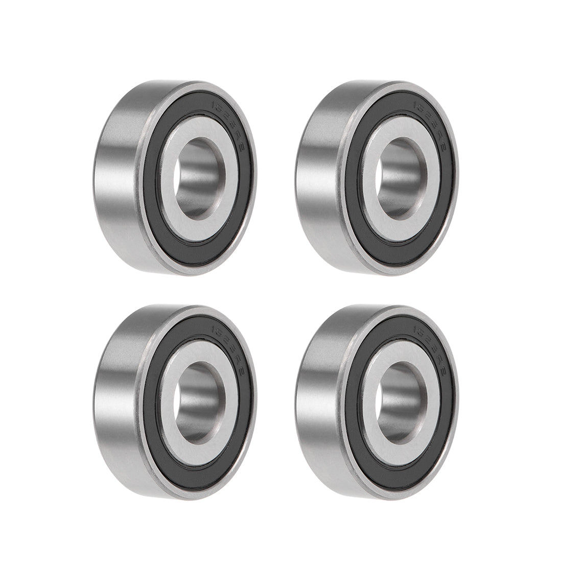 uxcell Uxcell Deep Groove Ball Bearings Double Sealed Chrome Steel ABEC1 Z2