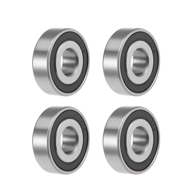 Harfington Uxcell Deep Groove Ball Bearings Double Sealed Chrome Steel ABEC1 Z2