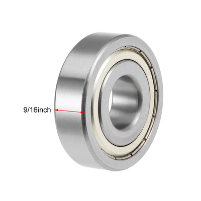 Harfington Uxcell Deep Groove Ball Bearings Z2 Double Shielded Chrome Steel Roller