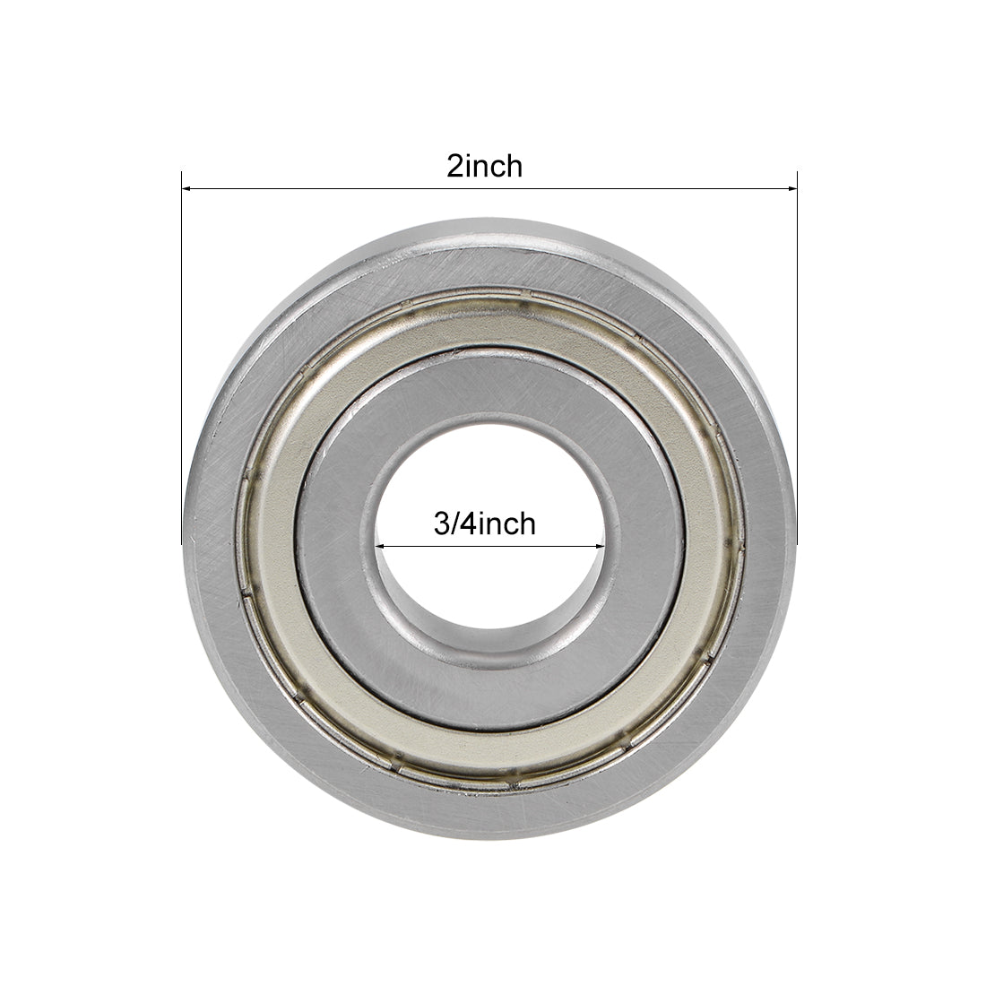 uxcell Uxcell Deep Groove Ball Bearings Z2 Double Shielded Chrome Steel Roller