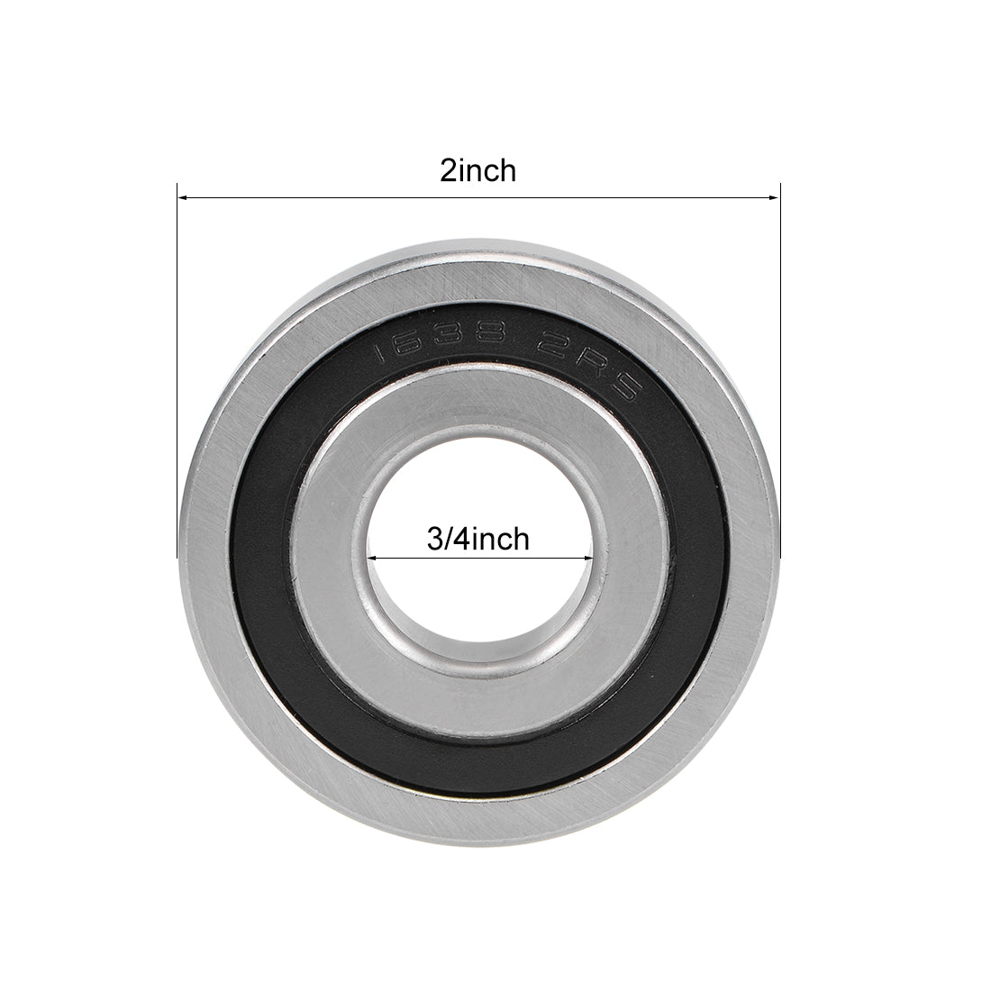 uxcell Uxcell Deep Groove Ball Bearings Inch Double Sealed Chrome Steel ABEC1