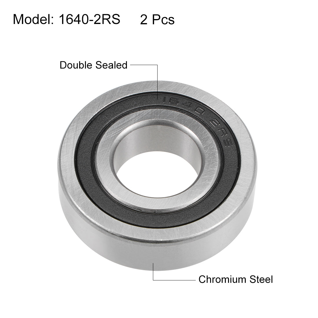 uxcell Uxcell Deep Groove Ball Bearings Inch Double Sealed Chrome Steel ABEC1