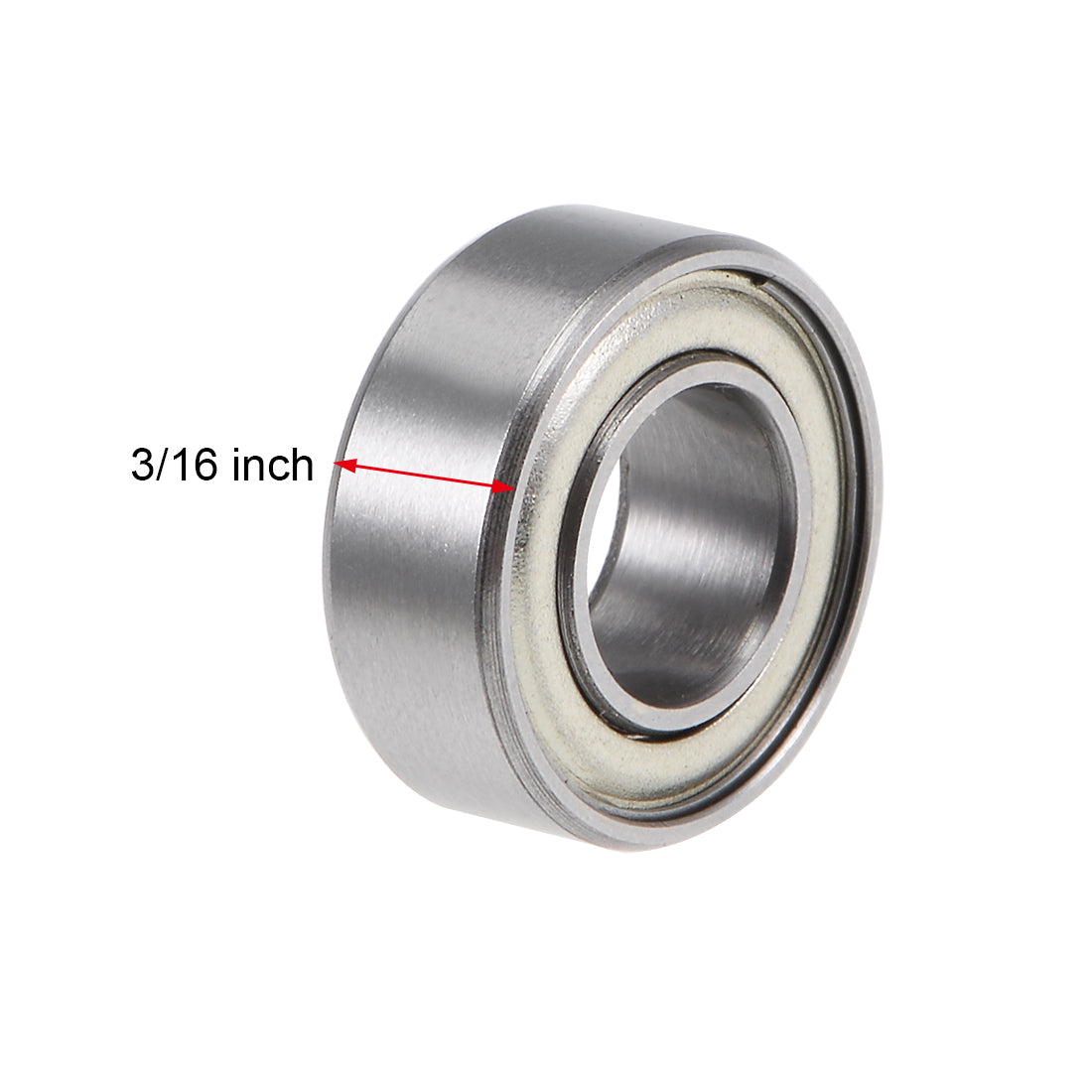 uxcell Uxcell R188ZZ Deep Groove Ball Bearings Z2 1/4x1/2x3/16 inch Double Shielded Chrome Steel 10pcs