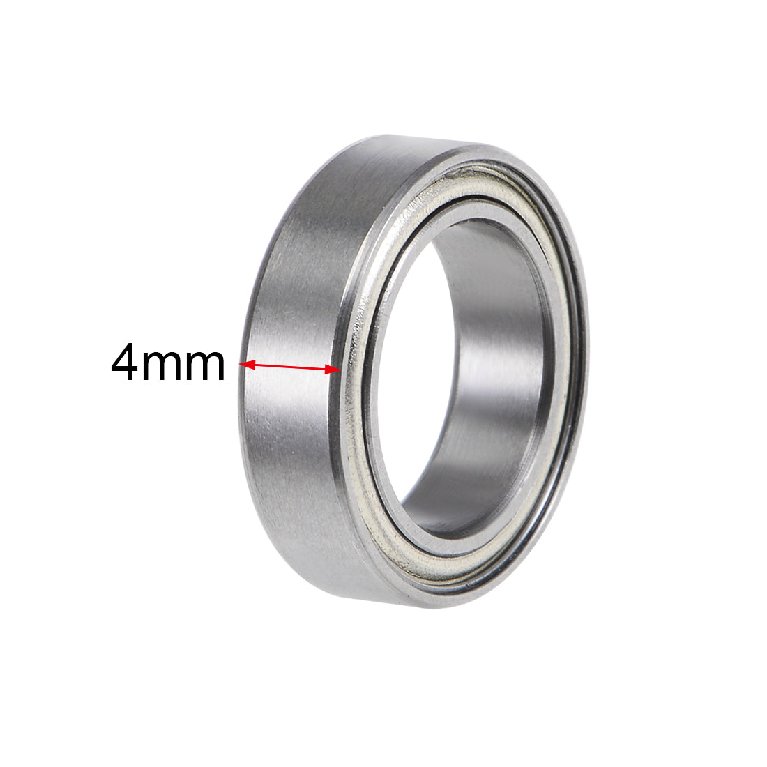 uxcell Uxcell Deep Groove Ball Bearings Thin Section Double Shielded Chrome Steel ABEC1