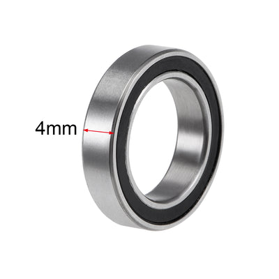 Harfington Uxcell Deep Groove Ball Bearings Thin Section Double Sealed Chrome Steel Bearings