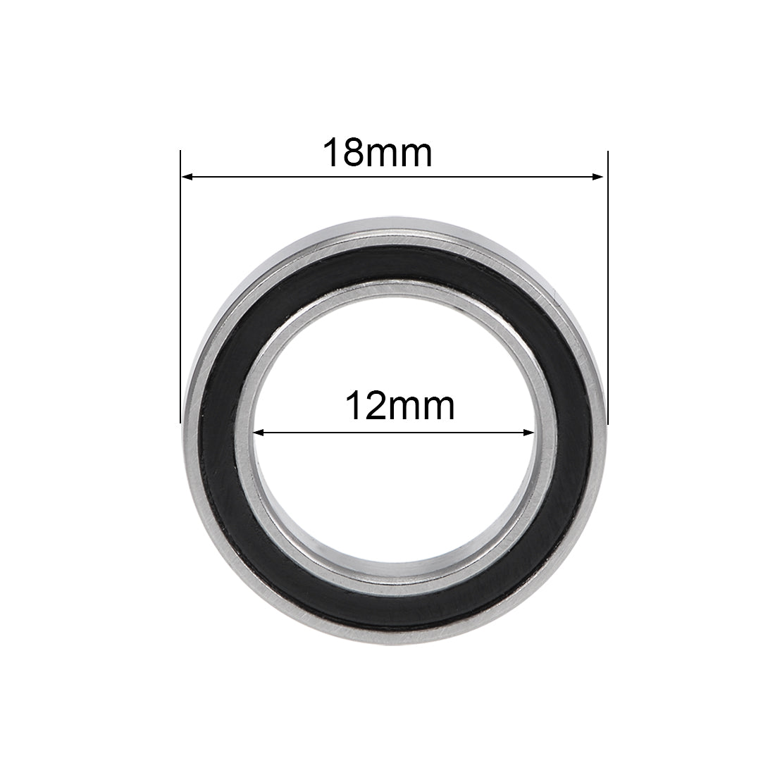 uxcell Uxcell Deep Groove Ball Bearings Thin Section Double Sealed Chrome Steel Bearings