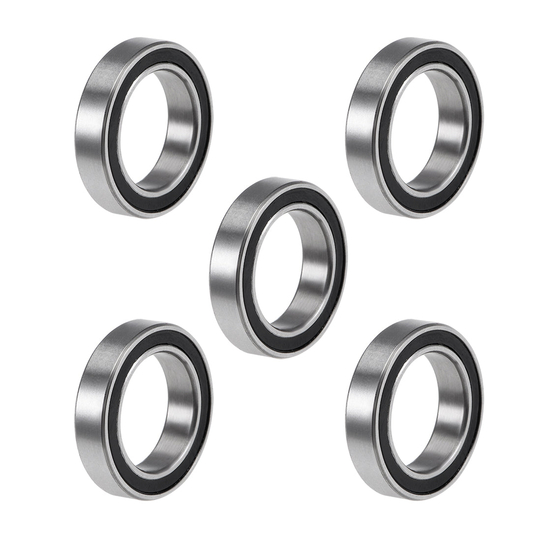 uxcell Uxcell Deep Groove Ball Bearings Thin Section Double Sealed Chrome Steel Bearings