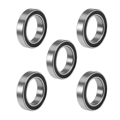 Harfington Uxcell Deep Groove Ball Bearings Thin Section Double Sealed Chrome Steel Bearings