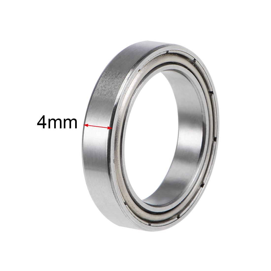 uxcell Uxcell Deep Groove Ball Bearings Thin Section Double Shielded Chrome Steel ABEC1