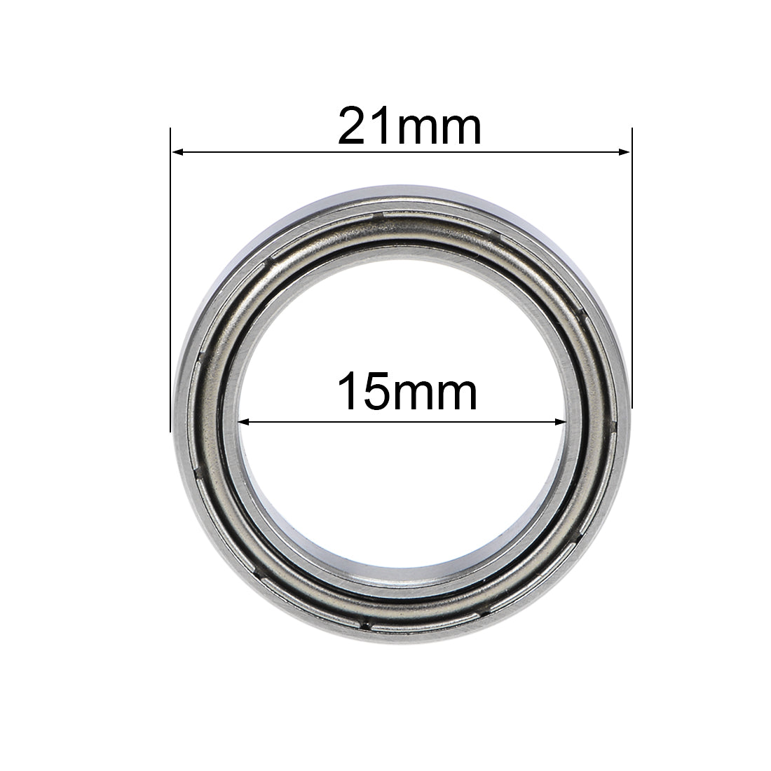 uxcell Uxcell Deep Groove Ball Bearings Thin Section Double Shielded Chrome Steel ABEC1