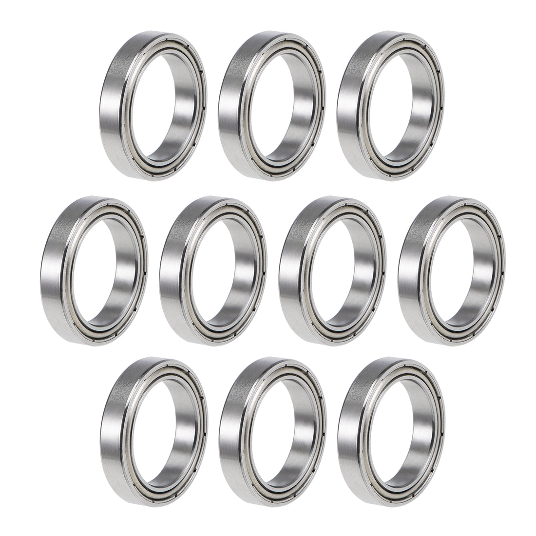 uxcell Uxcell Deep Groove Ball Bearings Thin Section Double Shielded Chrome Steel ABEC1