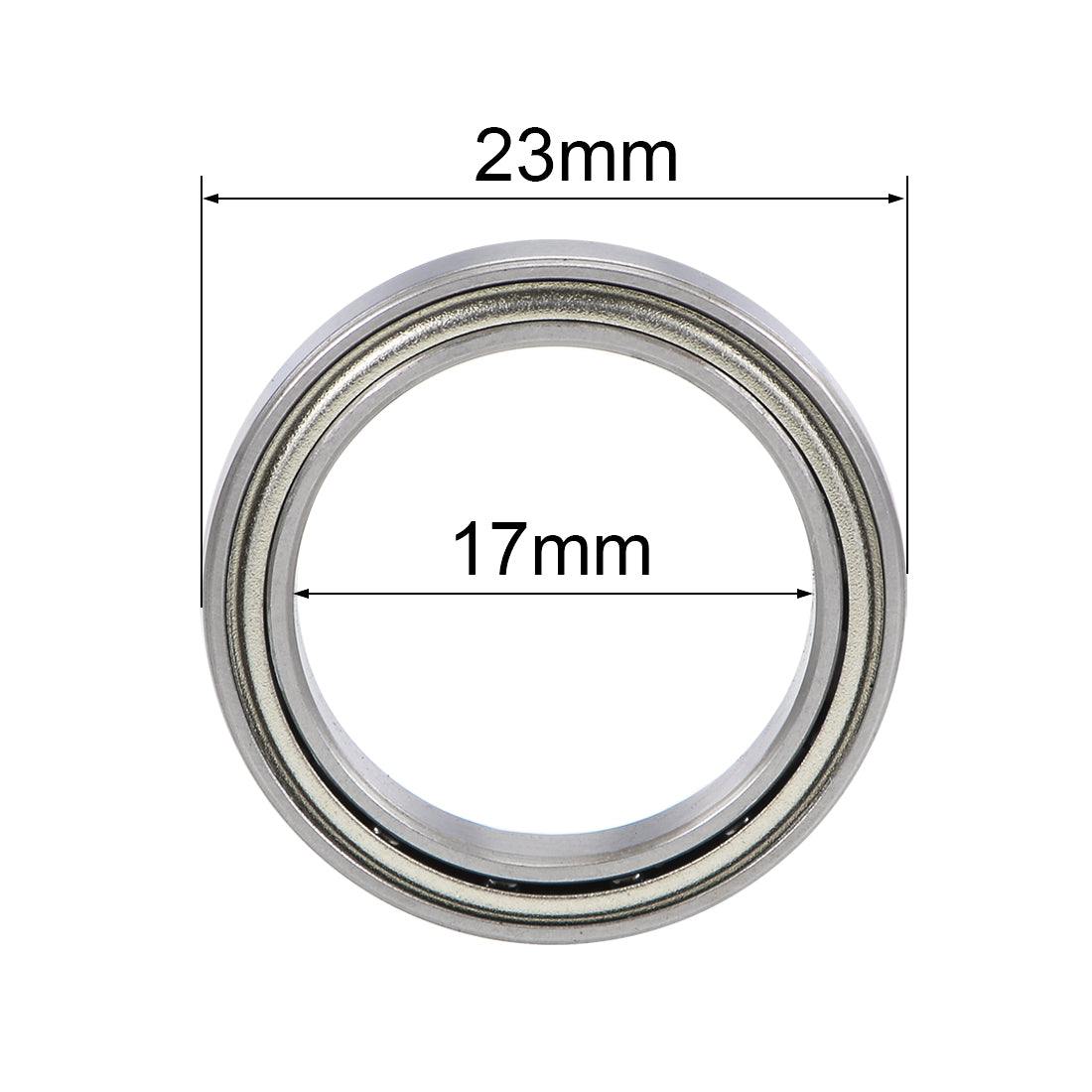 uxcell Uxcell Deep Groove Ball Bearings Thin Section Double Shield Chrome Steel ABEC1