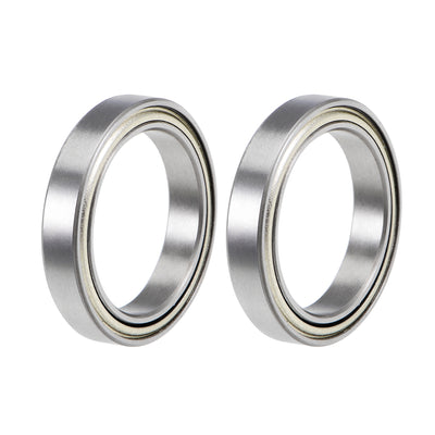 Harfington Uxcell Deep Groove Ball Bearings Thin Section Double Shield Chrome Steel ABEC1