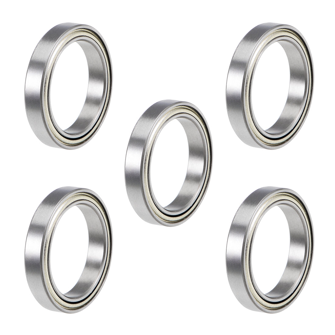 uxcell Uxcell Deep Groove Ball Bearing Thin Section Double Shield Chrome Steel