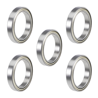 Harfington Uxcell Deep Groove Ball Bearing Thin Section Double Shield Chrome Steel