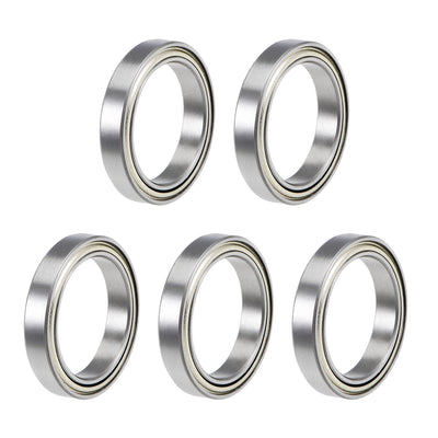 Harfington Uxcell Deep Groove Ball Bearing Thin Section Double Shield Chrome Steel