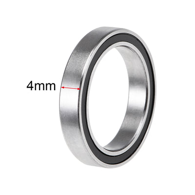 Harfington Uxcell Deep Groove Ball Bearings Thin Section Double Sealed Chrome Steel Bearings