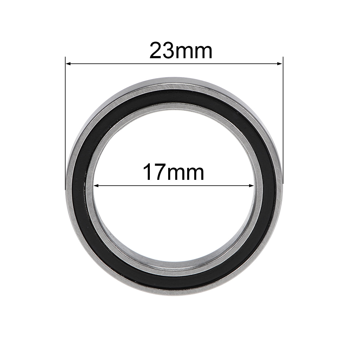 uxcell Uxcell Deep Groove Ball Bearings Thin Section Double Sealed Chrome Steel Bearings