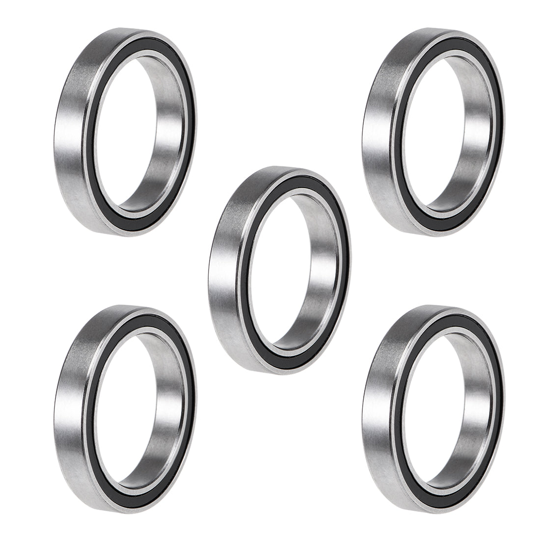 uxcell Uxcell Deep Groove Ball Bearings Thin Section Double Sealed Chrome Steel Bearings