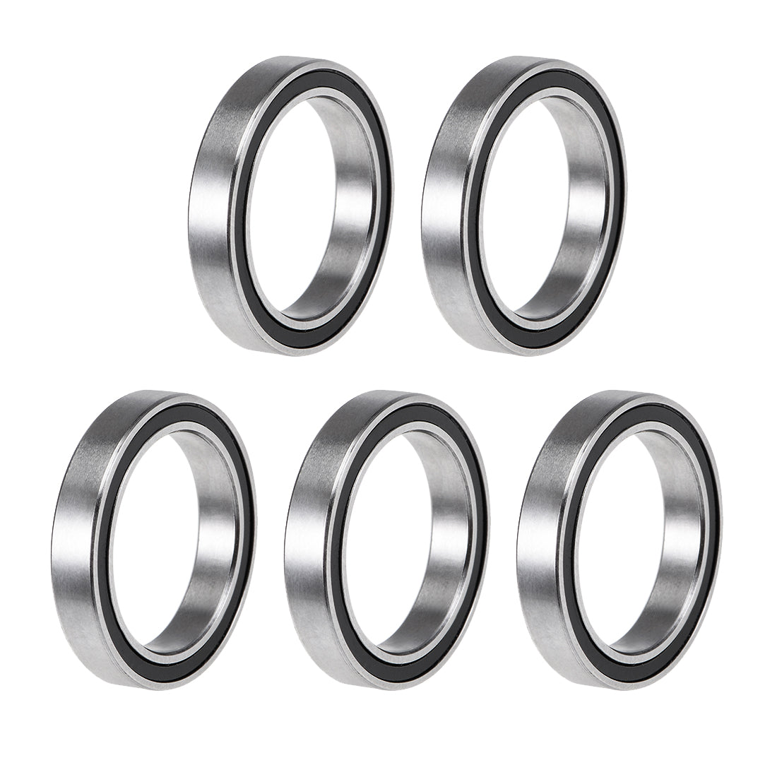 uxcell Uxcell Deep Groove Ball Bearings Thin Section Double Sealed Chrome Steel Bearings