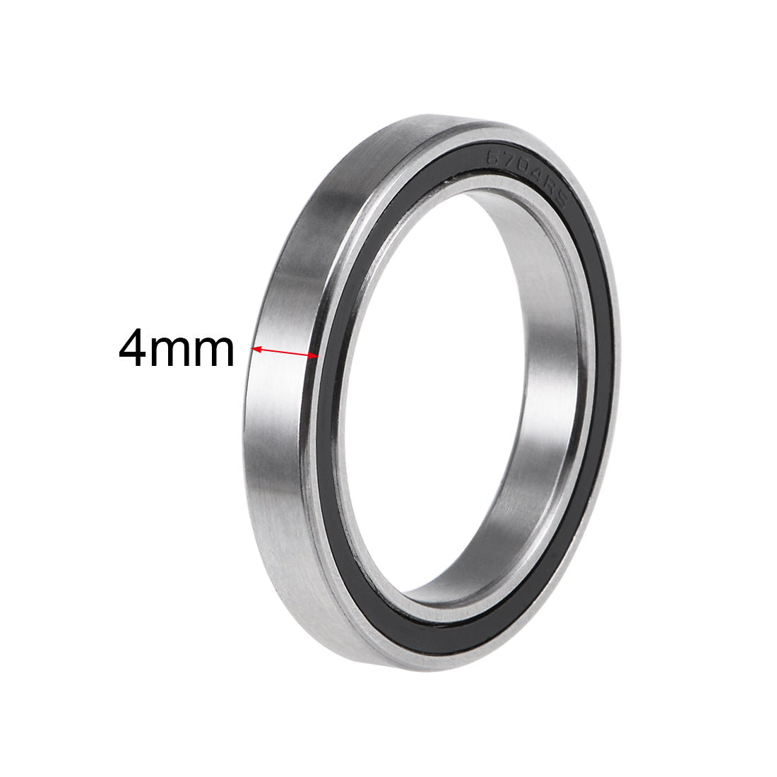 uxcell Uxcell Deep Groove Ball Bearings Thin Section Double Seal Chrome Steel ABEC1