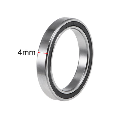 Harfington Uxcell Deep Groove Ball Bearings Thin Section Double Seal Chrome Steel ABEC1