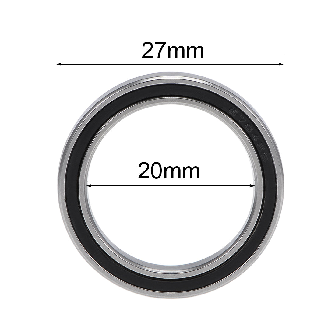 uxcell Uxcell Deep Groove Ball Bearings Thin Section Double Seal Chrome Steel ABEC1