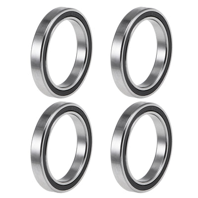 Harfington Uxcell Deep Groove Ball Bearings Thin Section Double Seal Chrome Steel ABEC1