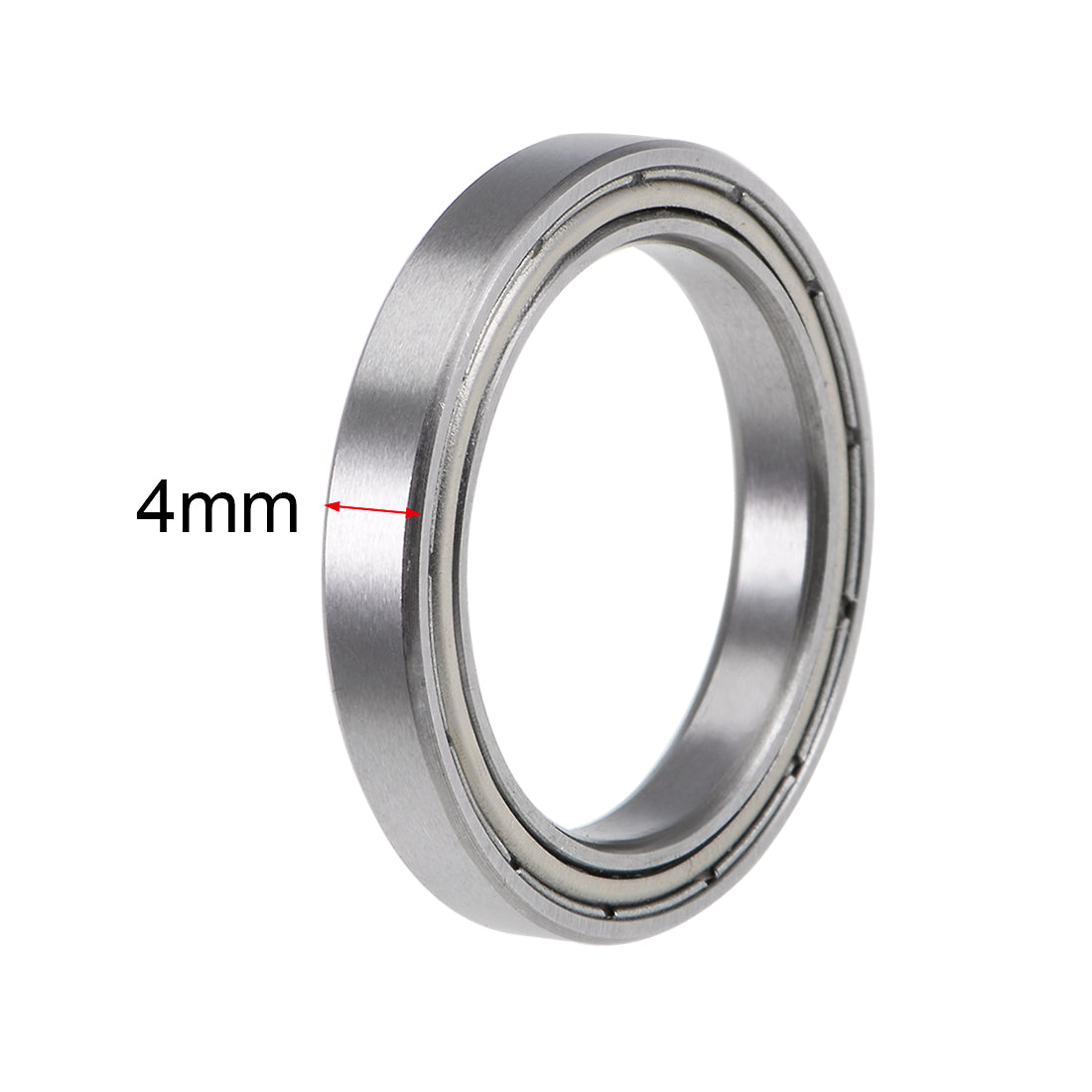 uxcell Uxcell Deep Groove Ball Bearings Thin Section Double Shielded Chrome Steel ABEC1