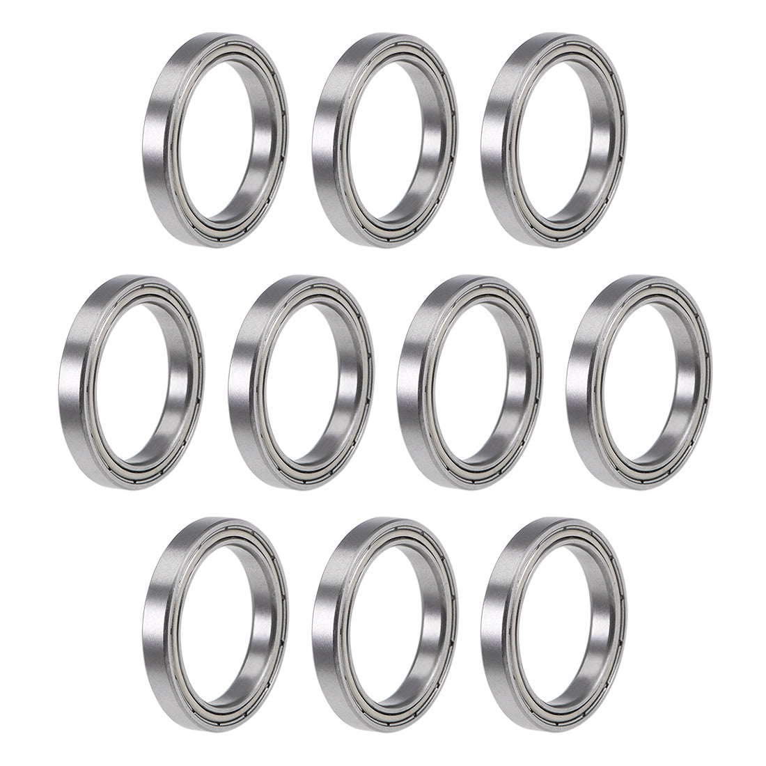 uxcell Uxcell Deep Groove Ball Bearings Thin Section Double Shielded Chrome Steel ABEC1