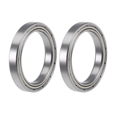 Harfington Uxcell Deep Groove Ball Bearings Thin Section Double Shield Chrome Steel ABEC1