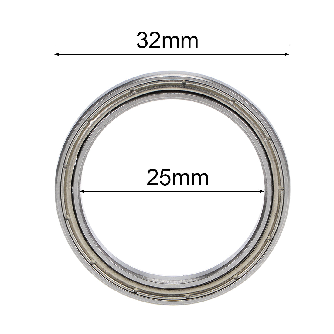 uxcell Uxcell Deep Groove Ball Bearings Thin Section Double Shield Chrome Steel ABEC1