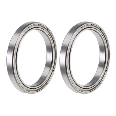 Harfington Uxcell Deep Groove Ball Bearings Thin Section Double Shield Chrome Steel ABEC1