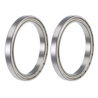 Harfington Uxcell Deep Groove Ball Bearings Thin Section Double Shield Chrome Steel ABEC1