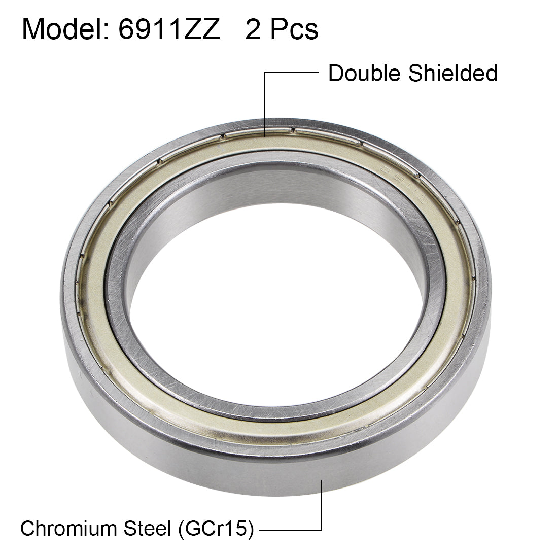 uxcell Uxcell Deep Groove Ball Bearings Thin Section Double Shield Chrome Steel ABEC1