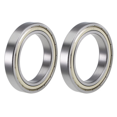 Harfington Uxcell Deep Groove Ball Bearings Thin Section Double Shield Chrome Steel ABEC1